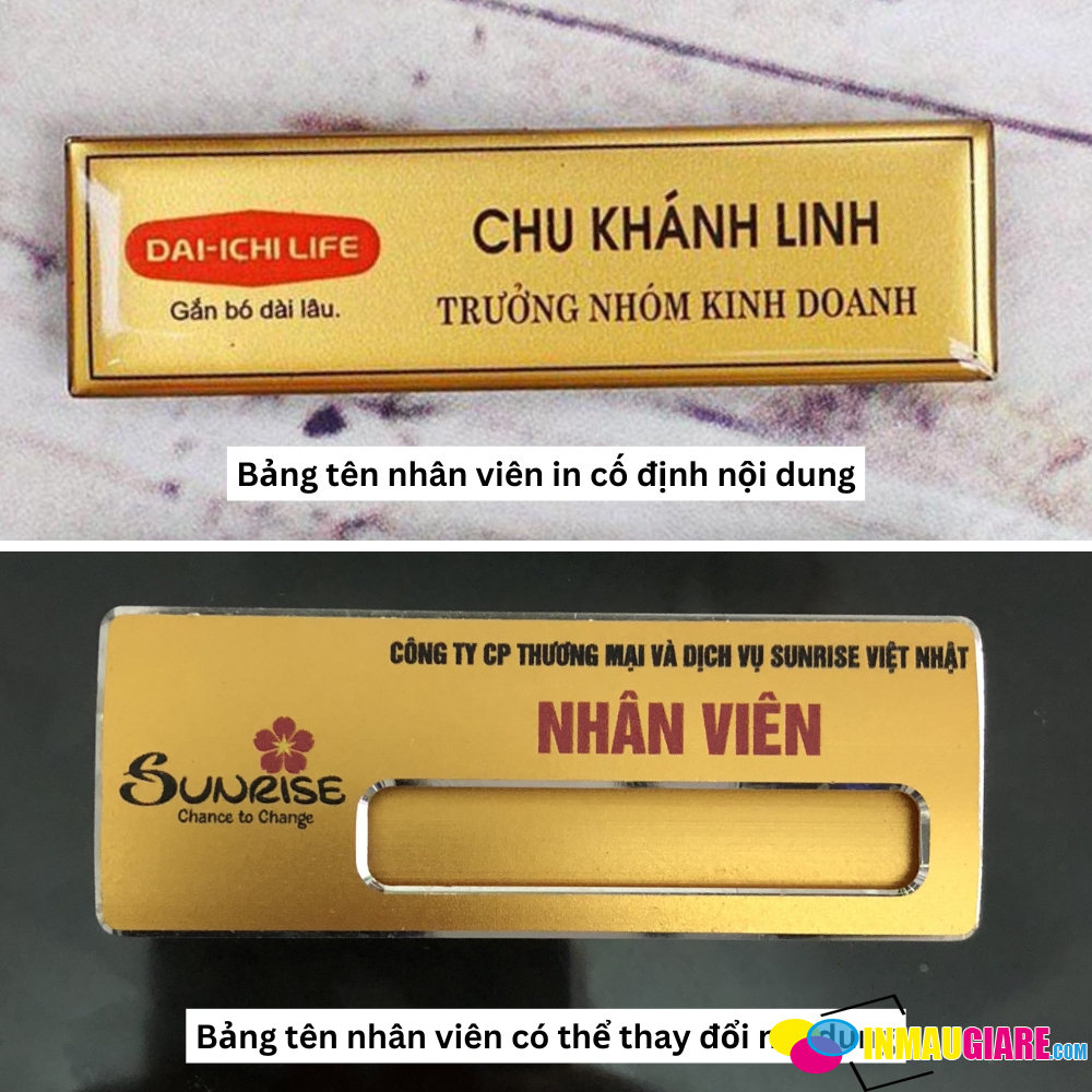 Làm Biển Tên Nhân Viên Cài Áo - Thay Tên Linh Hoạt tại Hà Nội Làm Biển Tên Nhân Viên Cài Áo - Thay Tên Linh Hoạt tại Hà Nội