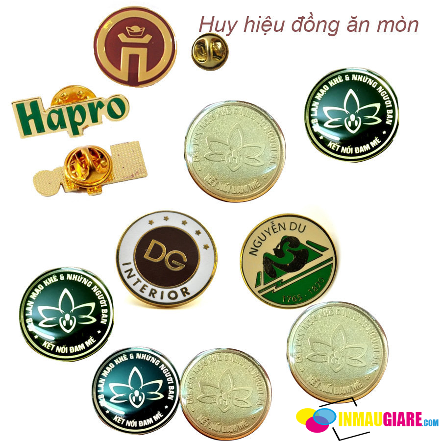 Làm Huy Hiệu Kim Loại Ăn Mòn Giá Rẻ, Sang Trọng tại Hà Nội