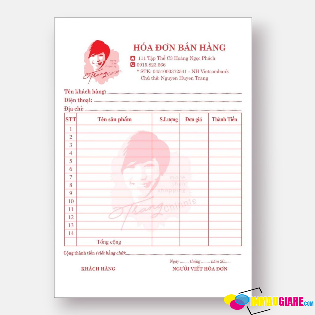 Hướng Dẫn Thiết Kế Hóa Đơn 2 Liên Đẹp Và Chuyên Nghiệp