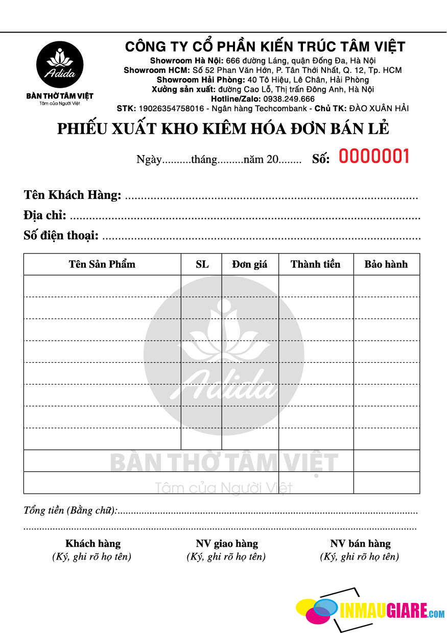 Tầm Quan Trọng Của Việc Đầu Tư iN Hóa Đơn Bán Lẻ Chuyên Nghiệp Đối Với Cửa Hàng