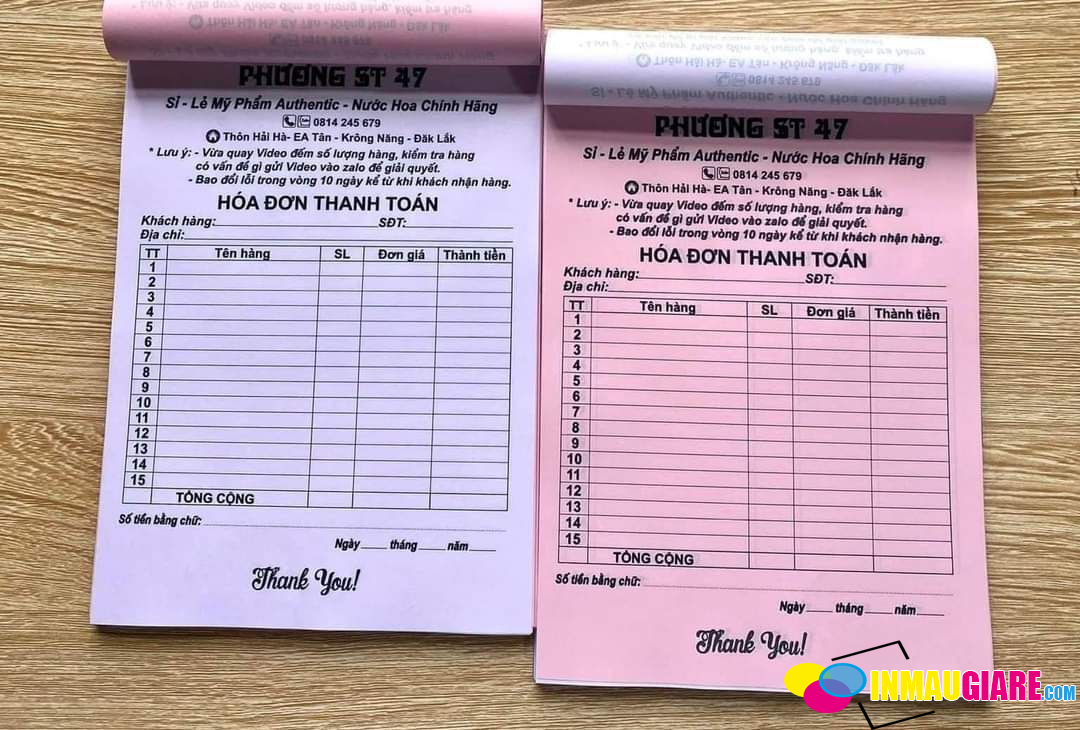 iN Hóa Đơn Bán Lẻ Số Lượng Ít - Giải Pháp Cho Shop Mới Khởi Nghiệp