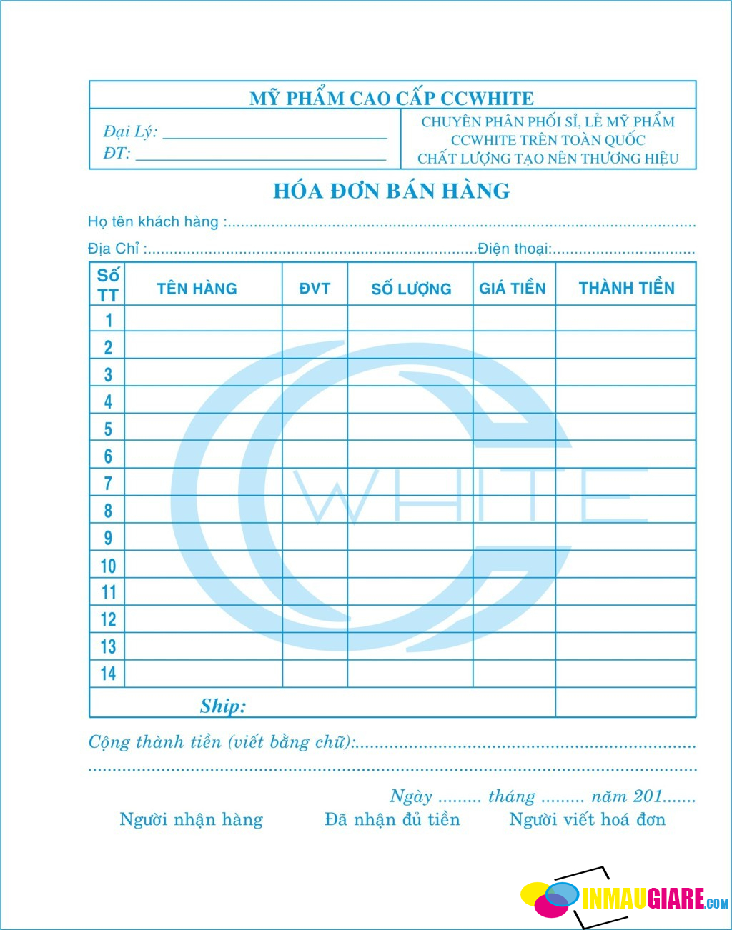 iN Hóa Đơn Bán Lẻ Cho Shop Quần Áo, Mỹ Phẩm Đẹp Nhất