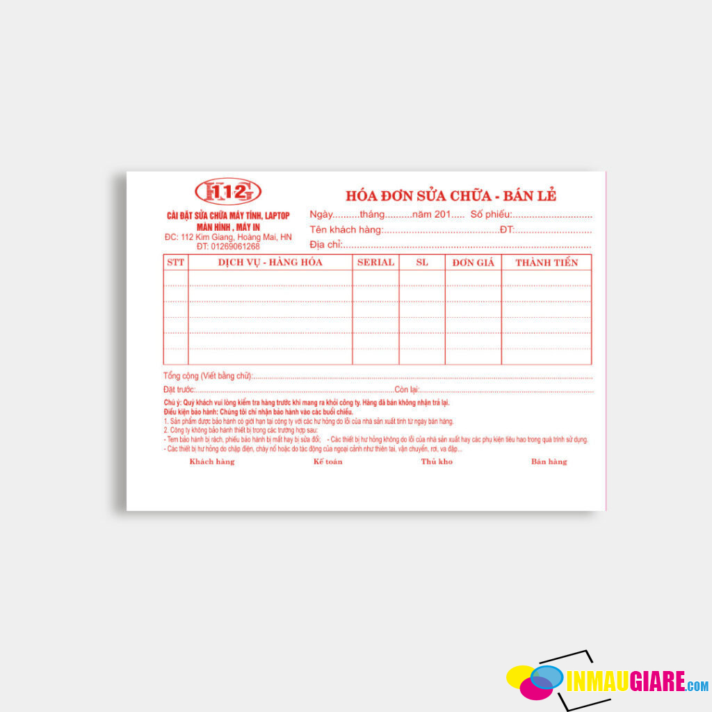 Những Lưu Ý Để Bảo Quản Hóa Đơn Carbonless Bền Màu