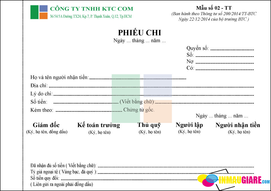 Những Lưu Ý Để Có Mẫu Phiếu Thu Chi Đẹp Và Hợp Lệ