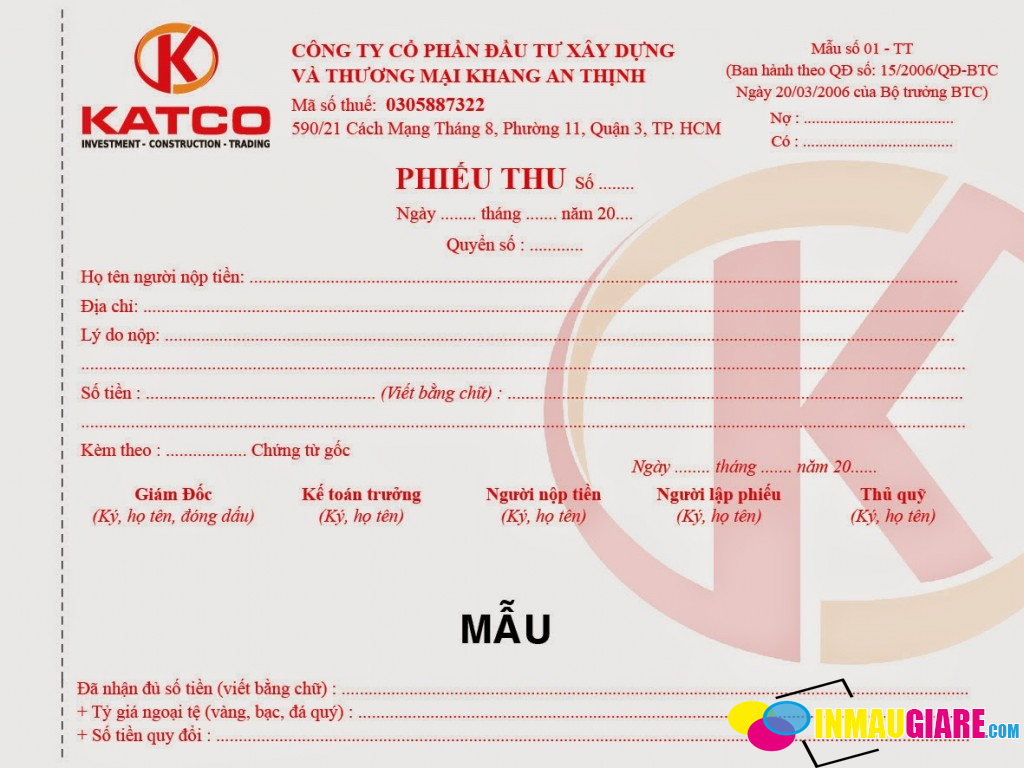 Tại Sao Mọi Cửa Hàng Cần iN Phiếu Thu Phiếu Chi Riêng Có Gắn Logo?