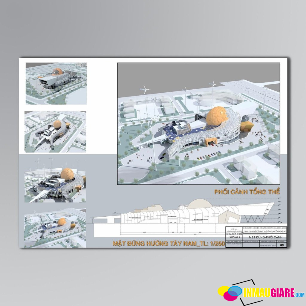 Tầm Quan Trọng Của iN Màu Poster Và Phối Cảnh Trong Xây Dựng